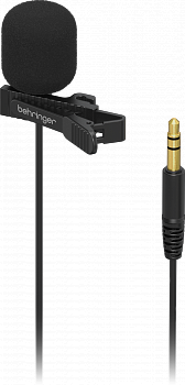 Behringer BC LAV GO конденсаторный петличный микрофон, разъем  3.5 mm TRS, переходник на 3.5 mm TRRS