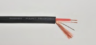 Mogami 3080-00 цифровой кабель DMX/AES/EBU digital AUDIO cable 110 Ohm 5,0 мм, чёрный