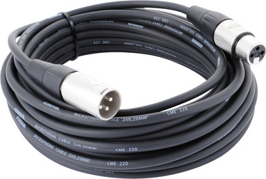 Cordial CFM 10 FM микрофонный кабель XLR female/XLR male, 10,0 м, черный