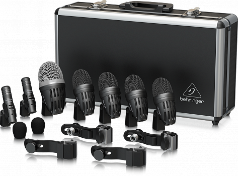 Behringer BC1500 комплект премиальных микрофонов для барабанной становки (7 шт.): 1 для бочки, 4 для