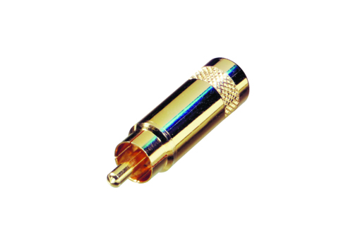 Rean NYS352AG кабельный разъём RCA male, золоченый корпус, золоченые контакты, для кабеля Ø до 7.