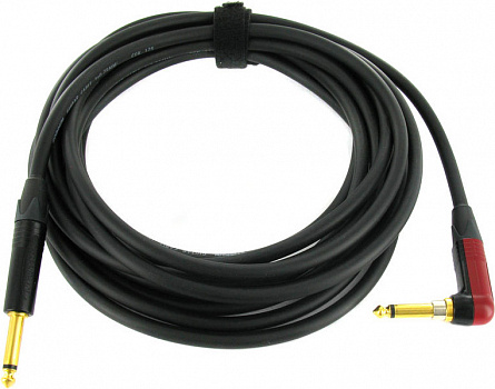 Cordial CSI 6 RP-SILENT инструментальный кабель угловой моно-джек 6,3 мм/моно-джек 6,3 мм, разъемы N