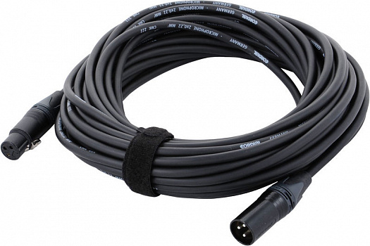 Cordial CPM 15 FM микрофонный кабель XLR female/XLR male, разъемы Neutrik, 15,0 м, черный