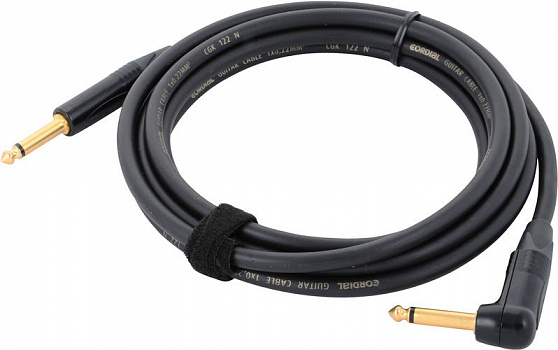 Cordial CSI 3 PR-GOLD инструментальный кабель угловой моно-джек 6,3 мм/моно-джек 6,3 мм, разъемы Neu