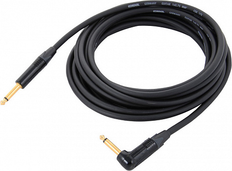 Cordial CSI 6 PR 175 инструментальный кабель угловой джек моно 6.3мм/джек моно 6.3мм, разъемы Neutri
