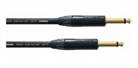 Cordial CSI 6 PP 175 инструментальный кабель джек моно 6.3мм/джек моно 6.3мм, разъемы Neutrik, 6.0м,