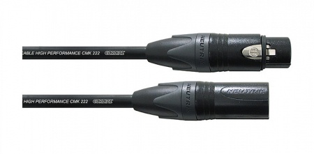 Cordial CPM 3 FM микрофонный кабель XLR female—XLR male, разъемы Neutrik, 3.0м, черный