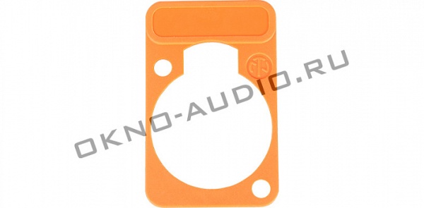 Neutrik DSS-ORANGE оранжевая подложка под панельные разъемы XLR D-типа, для нанесения маркировки