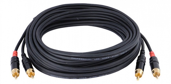 Cordial CFU 6 CC кабель сдвоенный RCA—RCA, 6.0м, черный