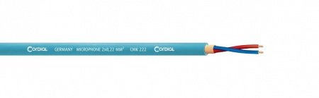 Cordial CMK 222 MINT микрофонный кабель Ø6,4 мм, AWG 24,  2x0.22мм², мятный