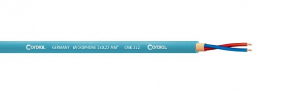 Cordial CMK 222 MINT микрофонный кабель Ø6,4 мм, AWG 24,  2x0.22мм², мятный
