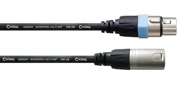 Cordial CCM 10 FM микрофонный кабель XLR female—XLR male, 10.0м, черный