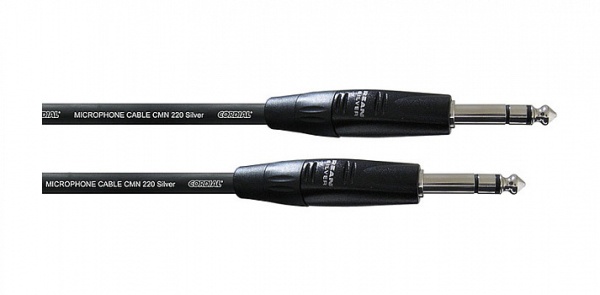 Cordial CIM 1.5 VV инструментальный кабель джек стерео 6.3мм male/джек стерео 6.3мм male, 1.5м, черн