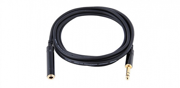 Cordial CFM 3 VK инструментальный кабель джек стерео 6,3 мм male/джек стерео 6,3 мм female, 3,0 м, ч