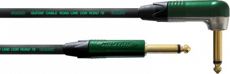 Cordial CRI 9 PR инструментальный кабель угловой моно-джек 6,3 мм/моно-джек 6,3 мм, разъемы Neutrik,