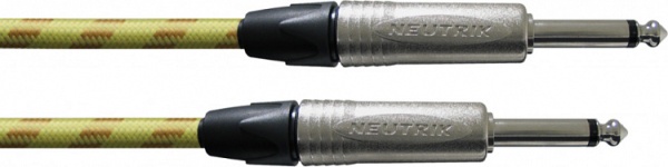 Cordial CXI 6 PP-TWEED инструментальный кабель моно-джек 6,3 мм/моно-джек 6,3 мм, разъемы Neutrik, 6