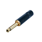 Rean NYS224BG кабельный разъем Jack 6.3мм TS (моно), штекер черненый корпус для кабеля 6мм