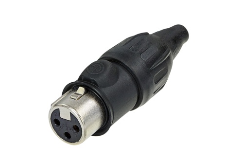Neutrik NC3FX-TOP кабельный разъем XLR female, для наружного использования, золоченые контакты, IP65