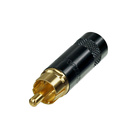 Rean NYS352BG кабельный разъём RCA male, черненый корпус , золоченые контакты, на кабель диаметро