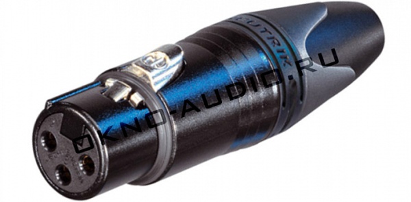 Neutrik NC3FXX-B кабельный разъем XLR female черненый корпус, золоченые контакты