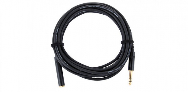 Cordial CFM 5 VK инструментальный кабель джек стерео 6.3мм male/джек стерео 6.3мм female, 5.0м, черн